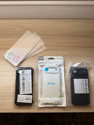 Lote 3 Fundas y 3 Cristales Templado iPhone 17 Air