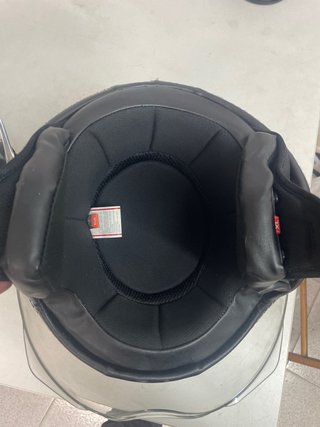 Casco Scooter XL Beige y Negro