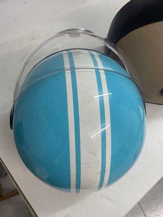 Casco Scooter XL Beige y Negro
