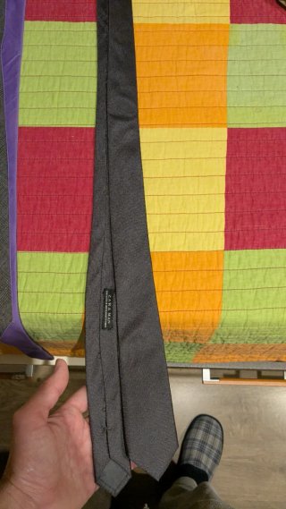 Corbata Zara Man Gris Juvenil Estrecha