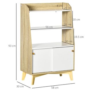 Mueble auxiliar aparador de aglomerado y pino sala