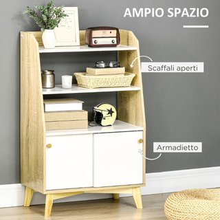 Mueble auxiliar aparador de aglomerado y pino sala