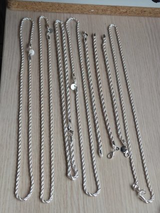 Cadenas y Pulseras de Plata de Ley 925