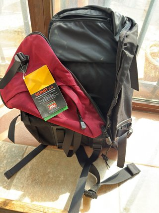 Mochila Altus 27L Montaña/Esquí Negro/Burdeos