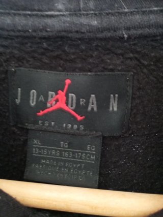 Sudadera Jordan Air Negra Talla L