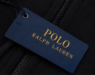 Sudadera Ralph Lauren Negra con Blanco y  Capucha