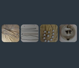 Collares y pendientes bisutería oro
