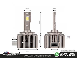 BOMBILLA LUZ DE CRUCE LED HEADLAMP D8S XD SERIES AMiO