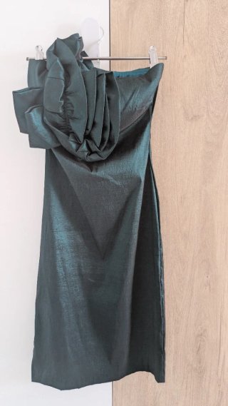 Vestido de fiesta verde