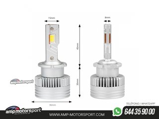 BOMBILLAS LUZ DE CRUCE LED HEADLAMP D4S/D4R D-BASIC SERIES AMiO-03629