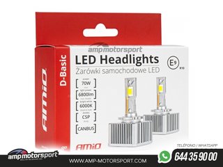 BOMBILLAS LUZ DE CRUCE LED HEADLAMP D4S/D4R D-BASIC SERIES AMiO-03629