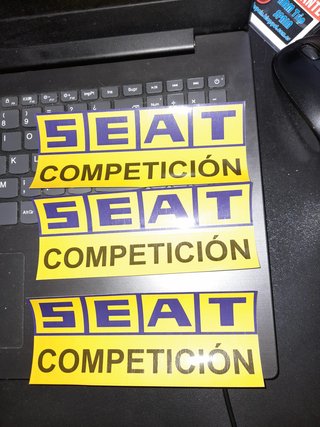 3 Pegatinas SEAT Competición