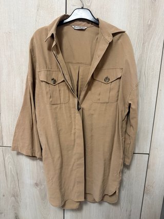 Gabardina Stradivarius Beige Talla xs