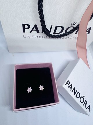 Pendientes Pandora Flor Rosa
