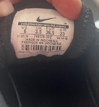 Zapatillas Nike Negras Talla 36.5