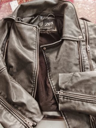 Cazadora Biker ZARA Negra