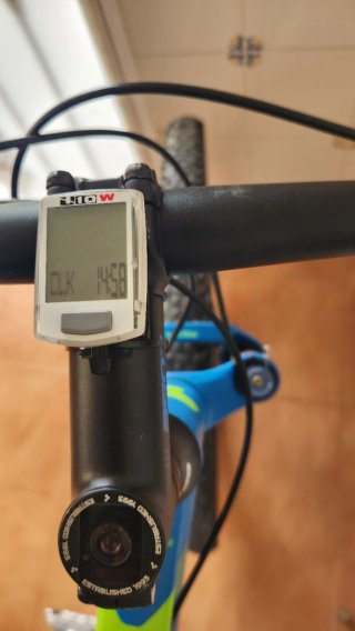 Bicicleta Montaña BTT CUBE Azul/lima