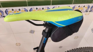 Bicicleta Montaña BTT CUBE Azul/lima