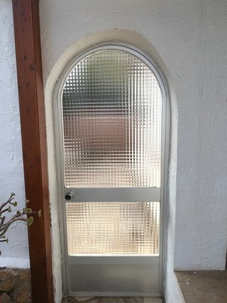 Puerta Exterior Aluminio Arco Cristal