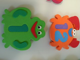 Juguetes de baño de EVA alfabeto-números animales