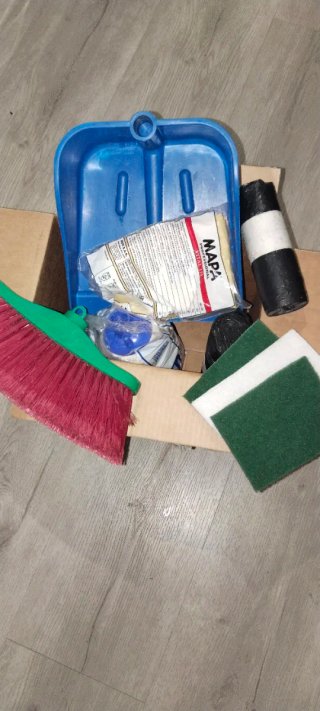 Lote de productos de limpieza