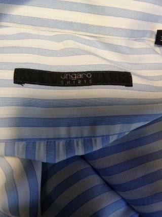 Camisa de rayas blanca y azul  Tall 3