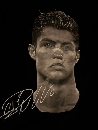 Camiseta CR7 Cristiano Ronaldo Negra Talla S