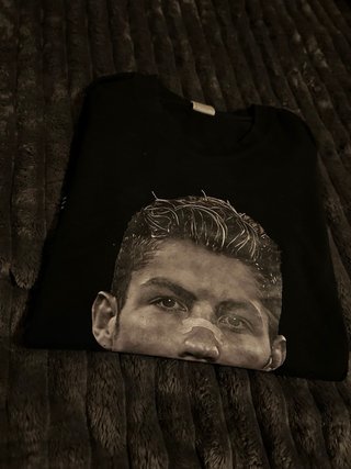 Camiseta CR7 Cristiano Ronaldo Negra Talla S