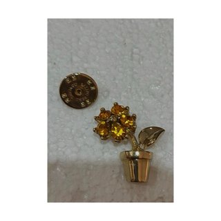 Broche Vintage Ballou 130 Years - Maceta Flor Amar