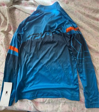 Camiseta Deportiva Spyder Azul Talla XL Niño