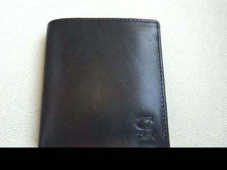 Cartera de Piel Negra