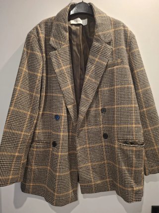 Blazer Americana de Cuadros Bershka Talla L