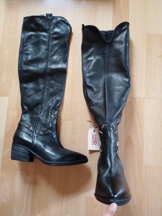 Botas altas A.S.98 piel negras