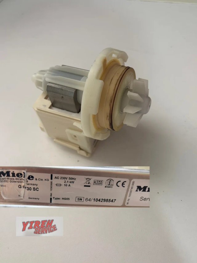Motor de desagüe para lavavajillas Miele