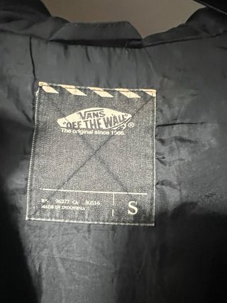 Chaquetón Vans Negro Talla L