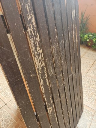 Mesa Teka Exterior Marrón