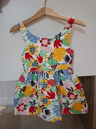 Vestido Infantil Estampado Flores