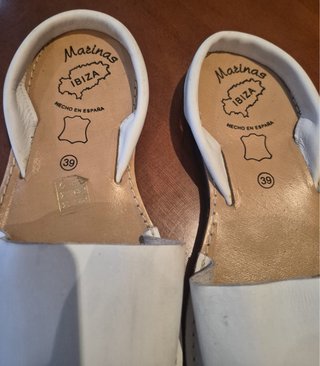 Menorquinas Blancas Marinas Ibiza Talla 39