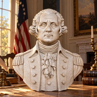 Busto de George Washington en 3D – Presidente USA