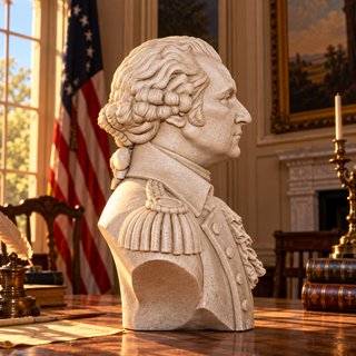 Busto de George Washington en 3D – Presidente USA