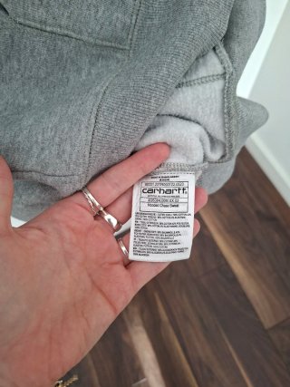 Sudadera Carhartt WIP Chase Gris Talla L