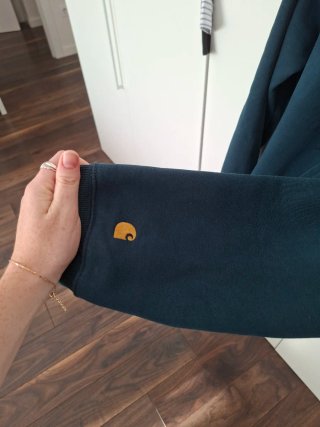 Sudadera Carhartt WIP Chase Azul Petróleo Talla L