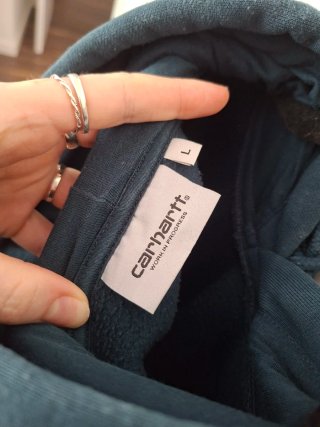 Sudadera Carhartt WIP Chase Azul Petróleo Talla L
