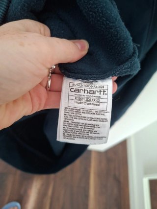 Sudadera Carhartt WIP Chase Azul Petróleo Talla L