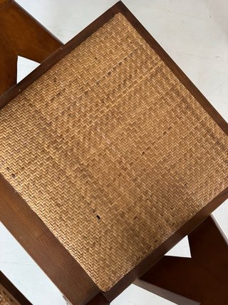 Silla salón madera y ratán Casa Viva