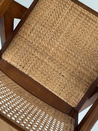 Silla salón madera y ratán Casa Viva