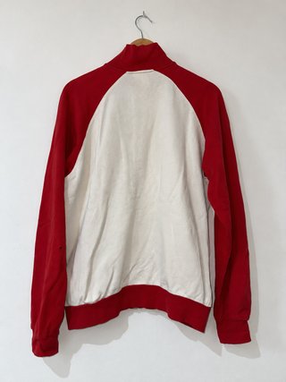 Adidas Sudadera Cremallera Roja Vintage 90s