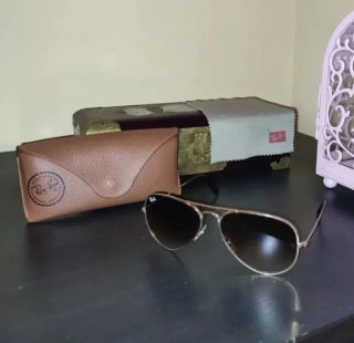 Gafas de sol Ray-Ban Aviator Marrón/Dorado degrada