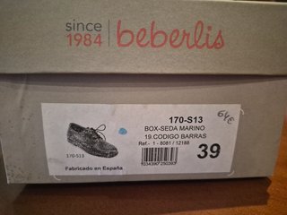 Zapatos vestir, Beberlis, en marino, número 39