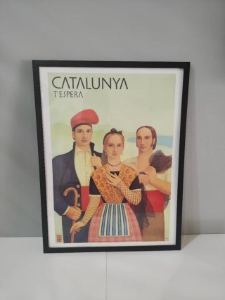 Cartel Catalunya t'espera Enric Huguet